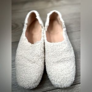 J Crew faux shearling sherpa shoes